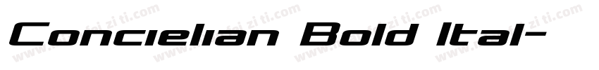 Concielian Bold Ital字体转换